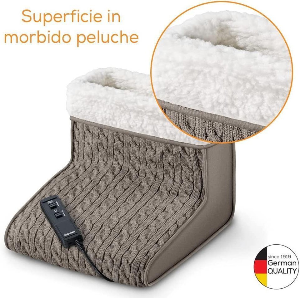 Scaldapiedi Elettrico Pantofole Riscaldate Con Controllo Della Temperatura A 2 Velocità - Foto 7