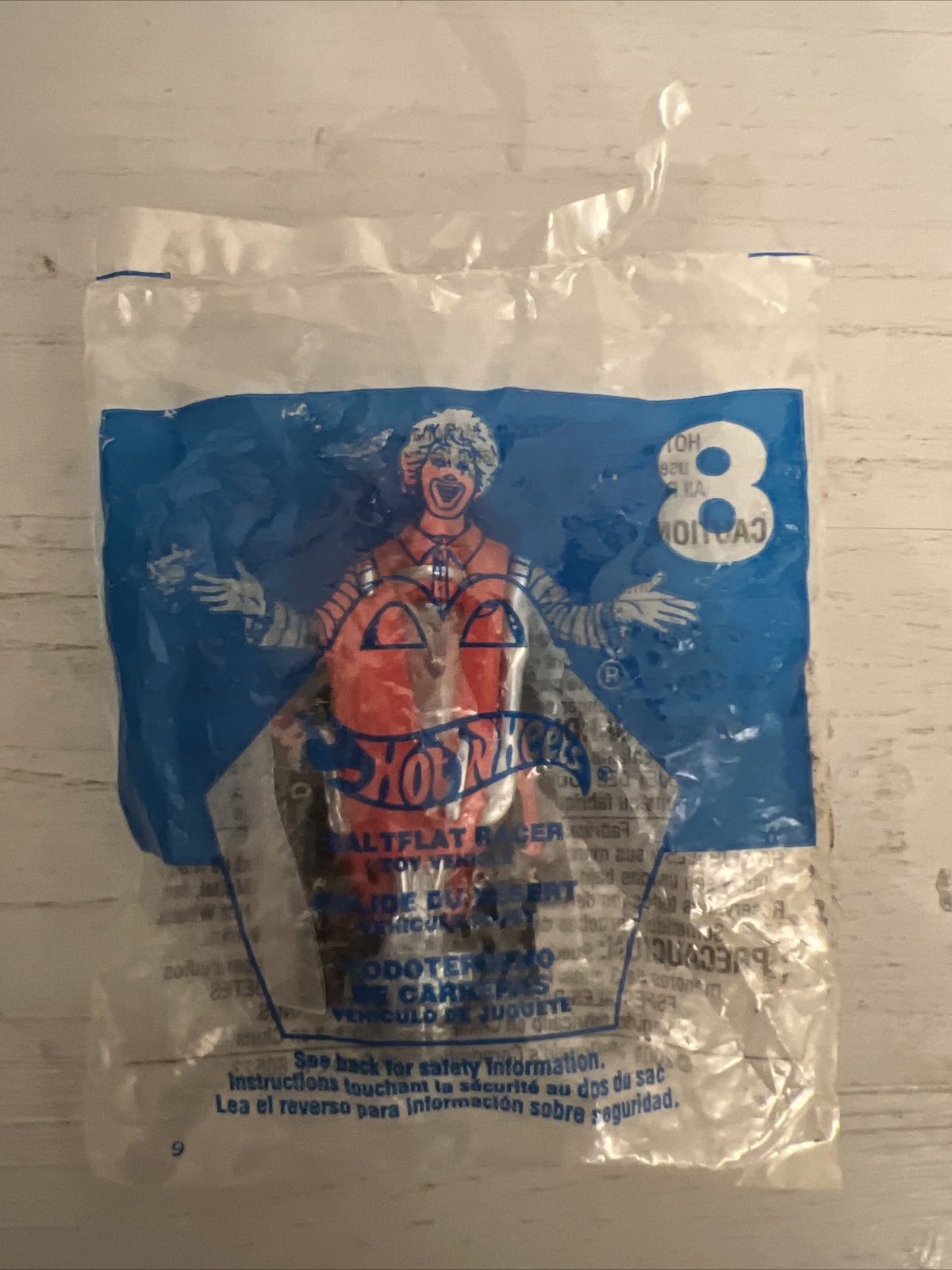 SALTFLAT RACER HOT WHEELS MCDONALDS HAPPY MEAL TOY (NEW SEALED)