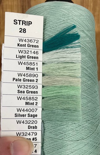 A & E Wildcat Plus Tex 35, Unitex Jade, 3ea/16oz Textured Polyester Thread - Picture 4 of 5