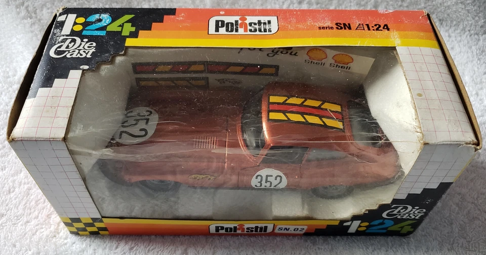 Vintage Polistil SN02 Jaguar XKE 4,2 litros escala 1/24 Die Cast Metallic Bronce Foto 2 de 4