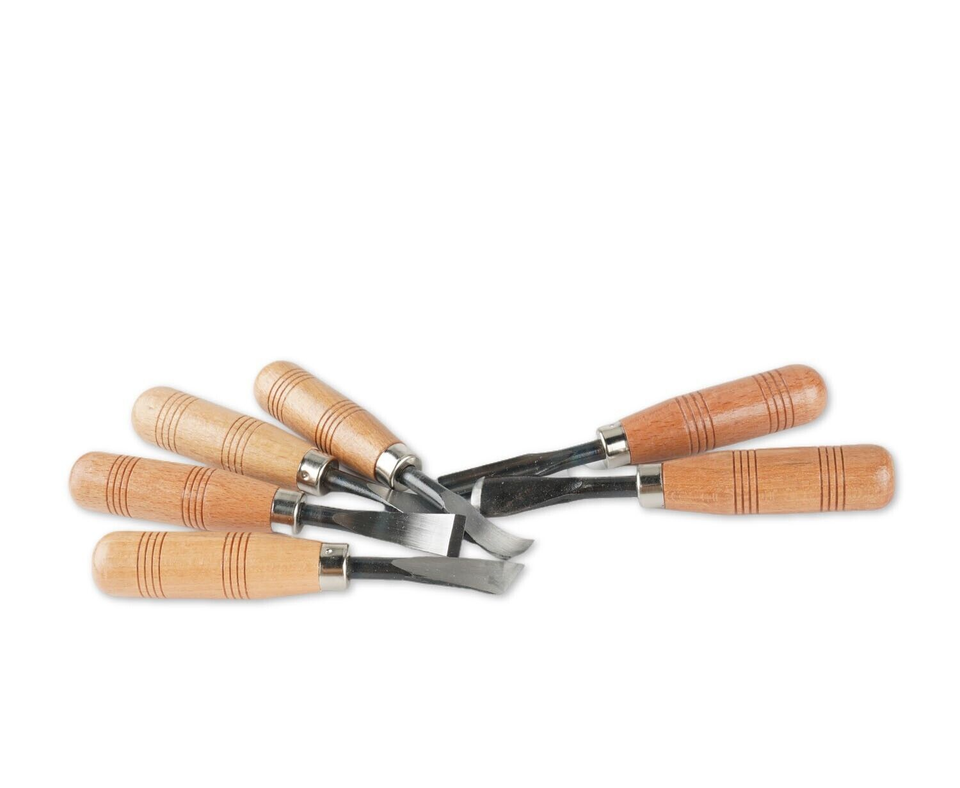 6pcs Professional Woodworking Detail Chisel Wood Carving Hand Chisel ...