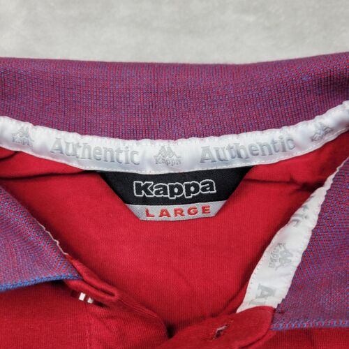 Kappa Shirt Mens Large Polo Golf Collared Prep Casual HipHop 90s Y2K Adult - Picture 3 of 7