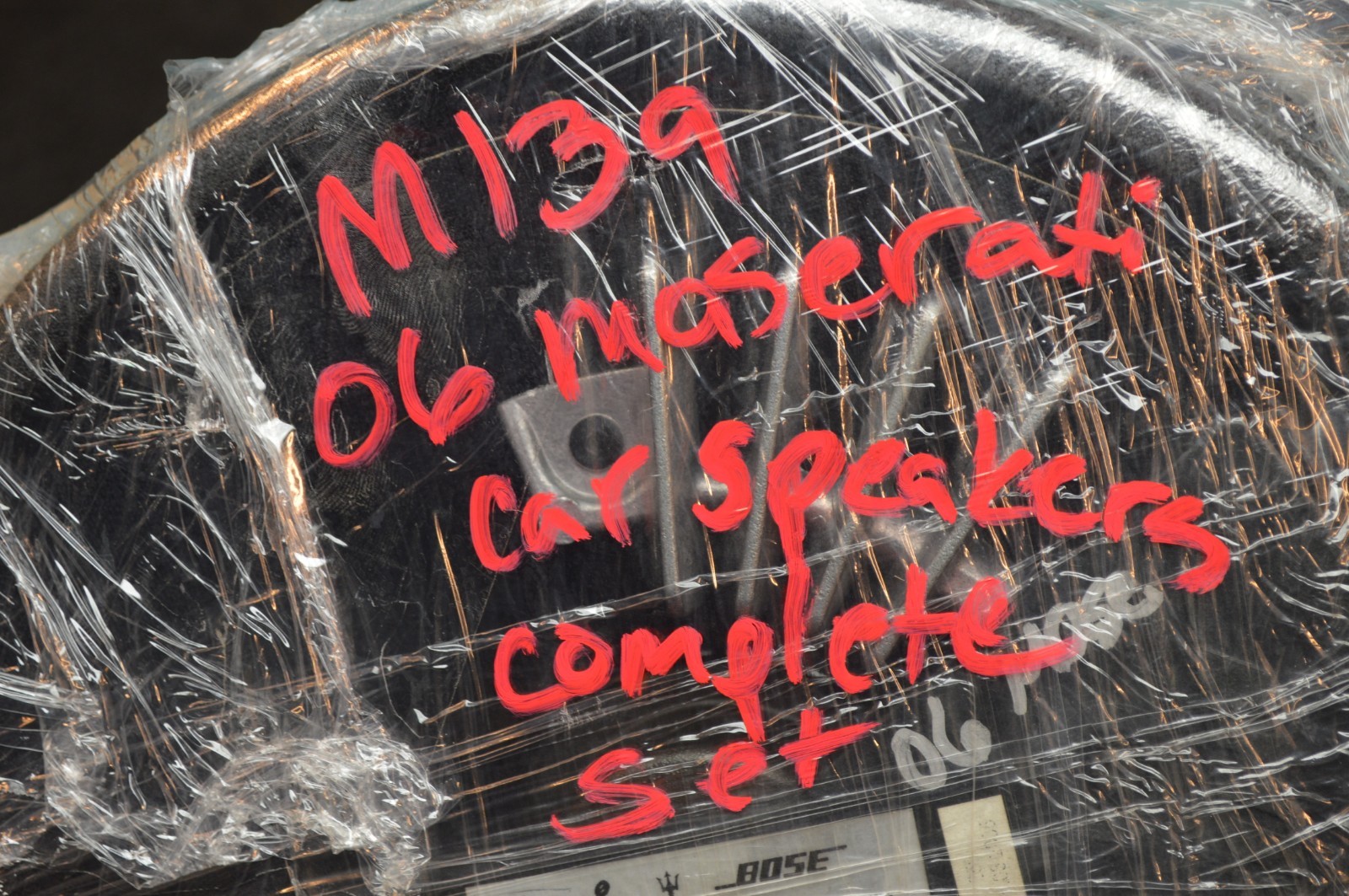 2006 M139 MASERATI QUATTROPORTE BOSE SPEAKER SET OF 4 SPEAKERS OEM 