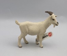 Schleich DOMESTIC NANNY GOAT White Female Dairy Farm Animal Figure Retired 13719