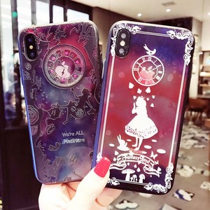 Cartoon-Disney-Alice-Wonderland-Silicone-Case-TPU-Cover-For-iPhone-X-8-7-6-Plus