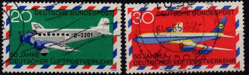 WEST GERMANY 1969 - Airmail - Used Series 20 and 30 Pfg #DR4