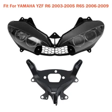 Headlight & Upper Fairing Stay Bracket For Yamaha YZFR6 2003-2005 YZFR6S 06-09
