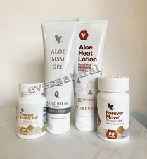FOREVER MOVE, Active HA, MSM Gel, Heat Lotion - joint & muscle support SET/HALAL