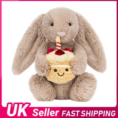 Bashful Bunny Beige Geburtstagstorte Marke Geburtstagsgeschenk NEU - Bild 1 von 11