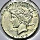 1928 KEY DATE Peace Silver One $1 Dollar  R1746
