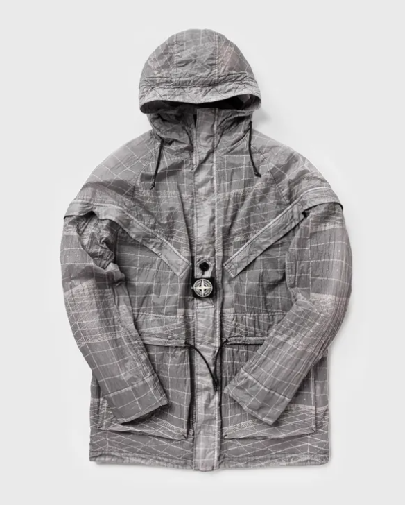 Stone Island Reflective Grid Lamy-TC Jacket Windbreaker Size Large
