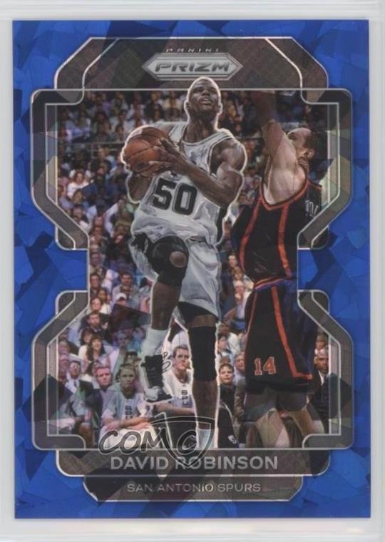 2021-22 Panini Prizm Blue Ice Prizm 34/125 David Robinson #242 HOF r1i