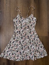 Floral Summer Mini Dress Button Down American Eagle Outfitters Size Small Woman