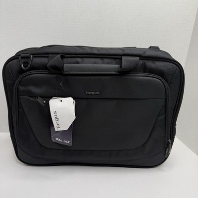 Targus 15.6  Laptop Briefcase Black Business Shoulder Bag TBT053
