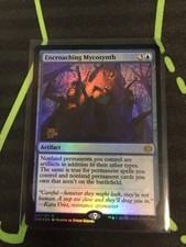 MTG Magic The Gathering Encroaching Mycosynth Rare Foil Prerelease Promo Blue