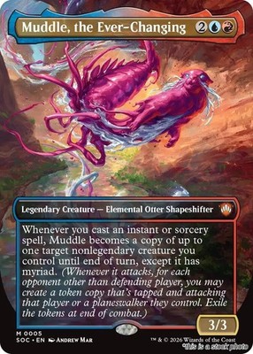 Muddle, the Ever-Changing (Borderless) SOC 5 M NM Magic