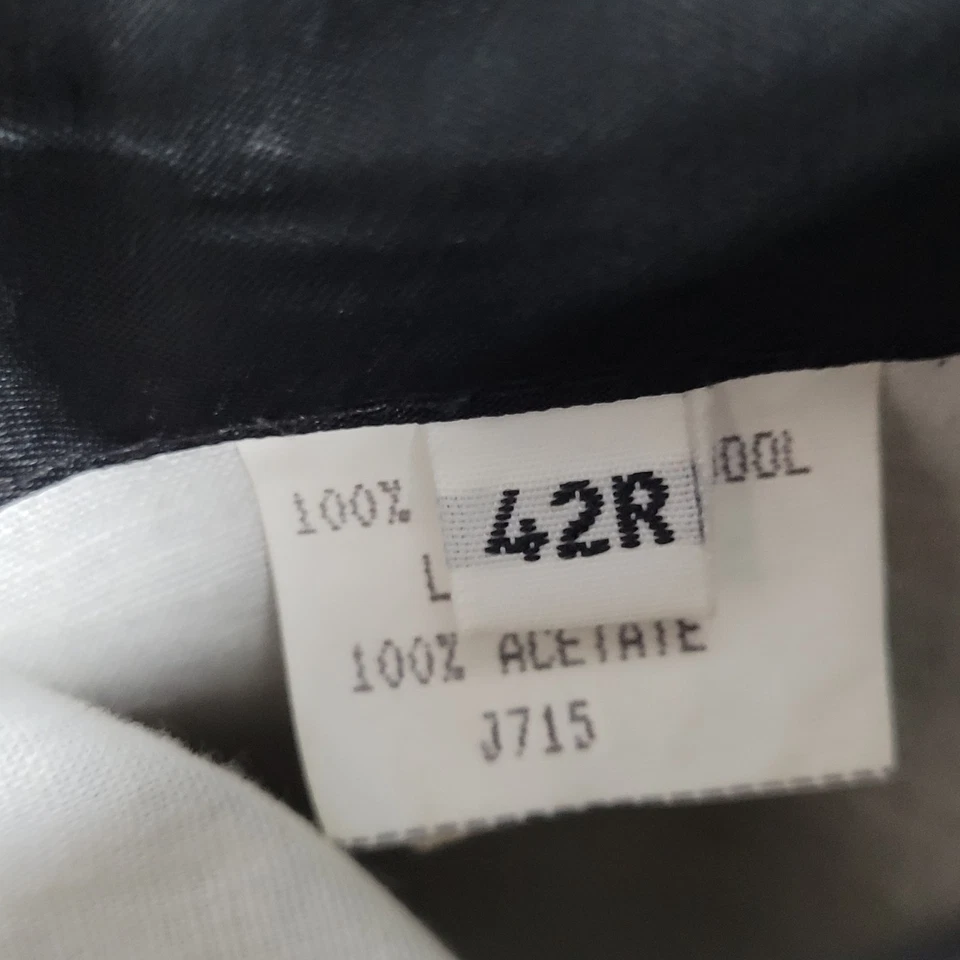 Blazer Abrigo Deportivo Gianfranco Ruffini Italia Negro Beige Lana Worsted Talla 42R Foto 4 de 4