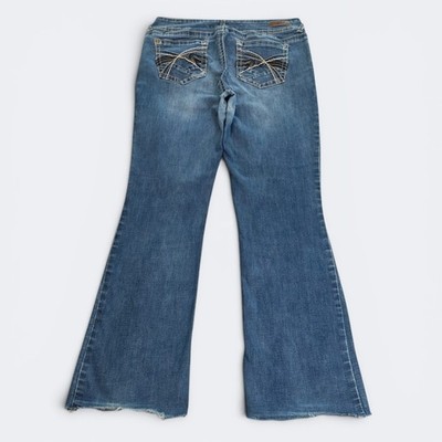 Y2K 2000s Bootcut Jeans Schlagjeans Vintage Mid Waist M/L EU 40