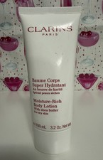 Clarins Moisture Rich Body Lotion With Shea Butter For Dry Skin 3.2 oz Sealed 