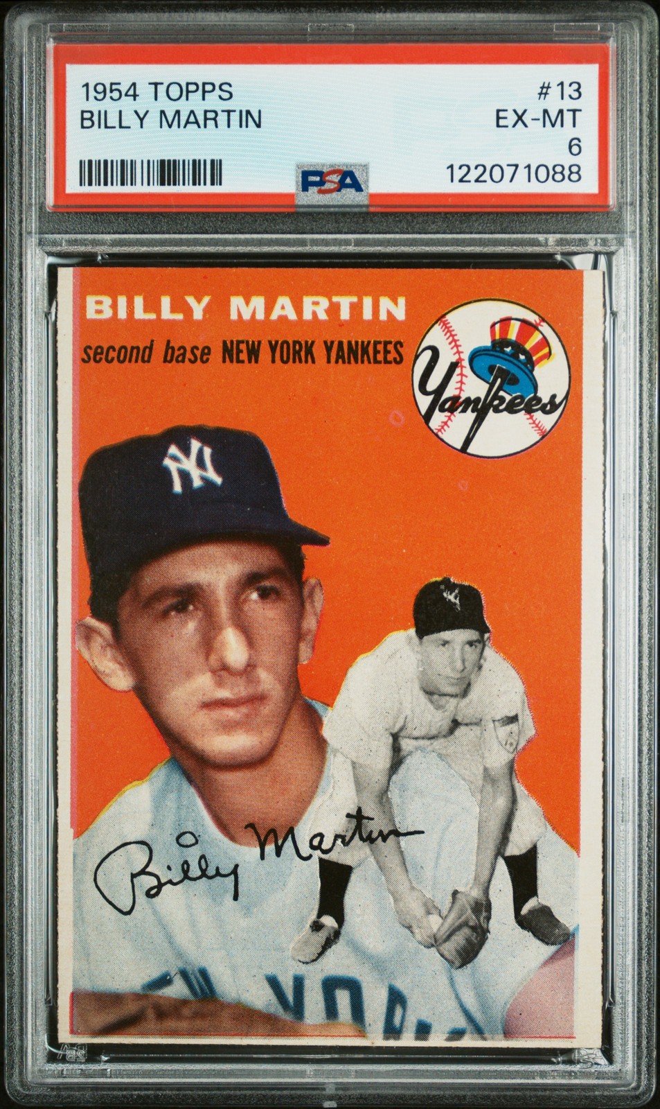 1954 Topps #13 Billy Martin PSA 6 Excellent-Mint!!