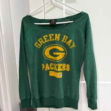 NFL Juniors Green Bay Packers Boat Neck Sweatshirt