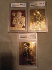 Lot of 3 WCG GEM 10 Graded Tom Brady Football Cards / Fleer Ultra & Merrick Mint