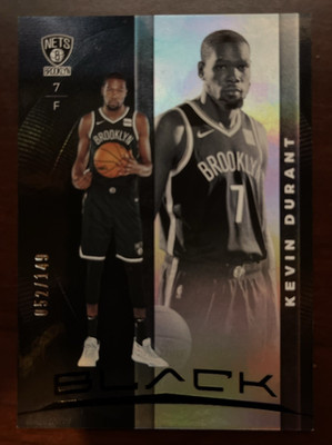 2019-20 Panini Black  /149 Kevin Durant #6