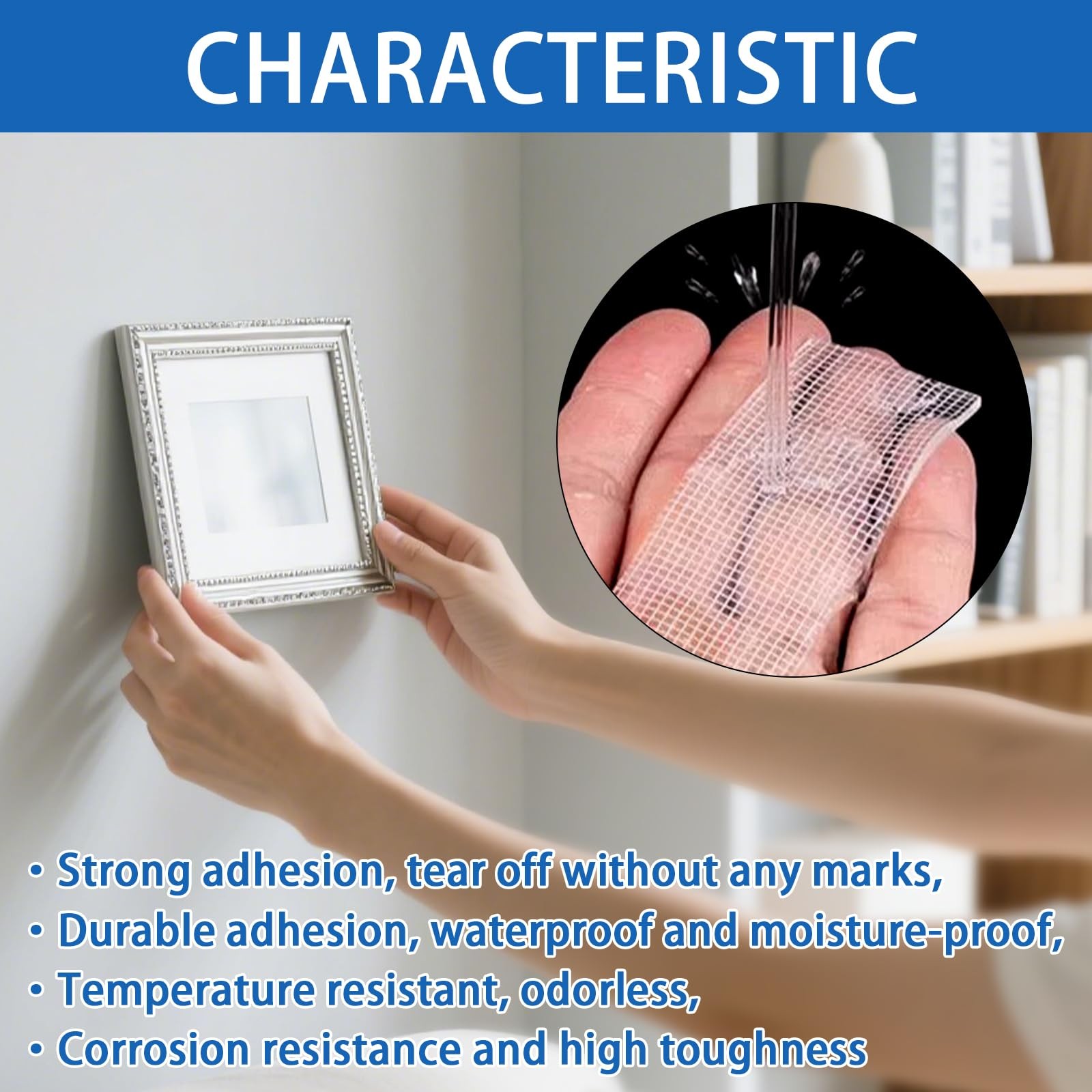 2PCS Clear Double Sided Nano Tape Heavy Duty Removable Mounting 20FT