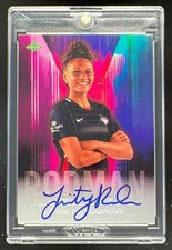 2021 Parkside NWSL Premier Edition Blue Ink Series Two #SSTR Trinity Rodman Auto