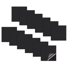 12Pcs Waterproof Patch Seal Tape 4",PVC Leak Proof Repair Seal Tape,Black