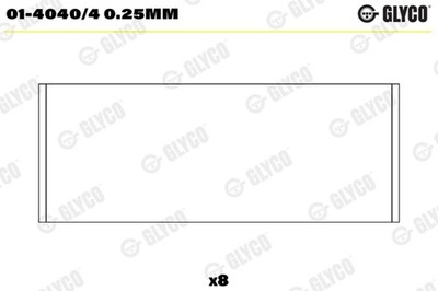 Pleuellager GLYCO 01-4040/4 0.25mm für FIESTA MAX FOCUS CEU MONDEO DXA MORGAN 3