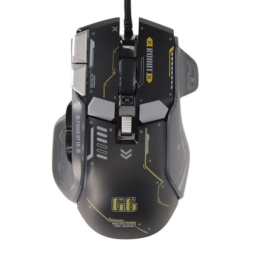 Wired Gaming Mouse 10 Button Macro Programmable 13 RGB Lighting Modes 6 ...