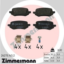 Bremsbelagsatz Scheibenbremse ZIMMERMANN 26273.145.2 für FORD PUMA J2K CF7 mHEV