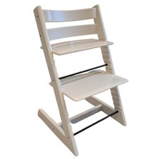 Stokke Tripp Trapp Beech Wood Highchair - Whitewash {Marked/Missing Items}
