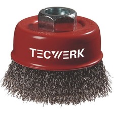 Topfb&uuml;rste D.60mm Drahtst&auml;rke 0,3mm STA 12500min-&sup1; TECWERK Topfdrahtb&uuml;rste