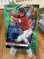 2025 Panini Prizm - Kristian Campbell, Kristian Campbell #1 Green Ice Prizm (RC)