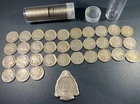 Lot of 73 Buffalo Nickels & 1927 Buffalo Nickel Arrowhead Novelty