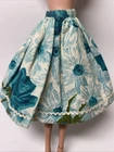 Vintage Barbie Fashion Doll Clone Mommy Made Handmade Floral Skirt