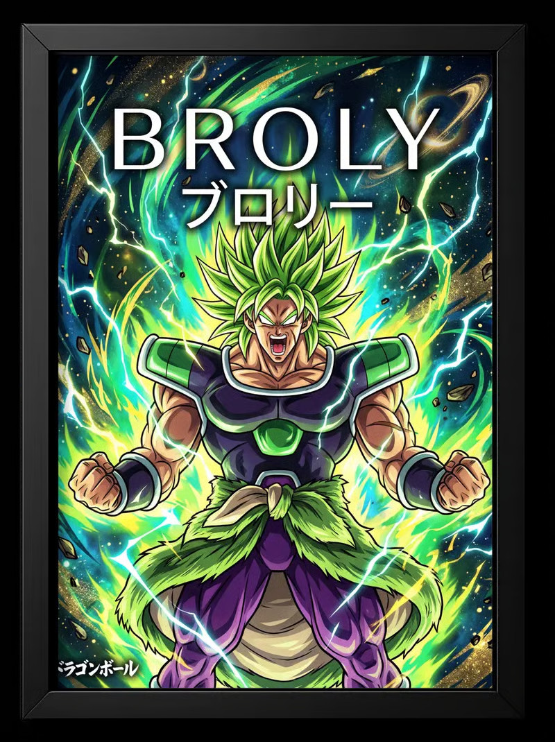 Poster Dragon Ball - Broly Full Power Ultra-HD Art Print