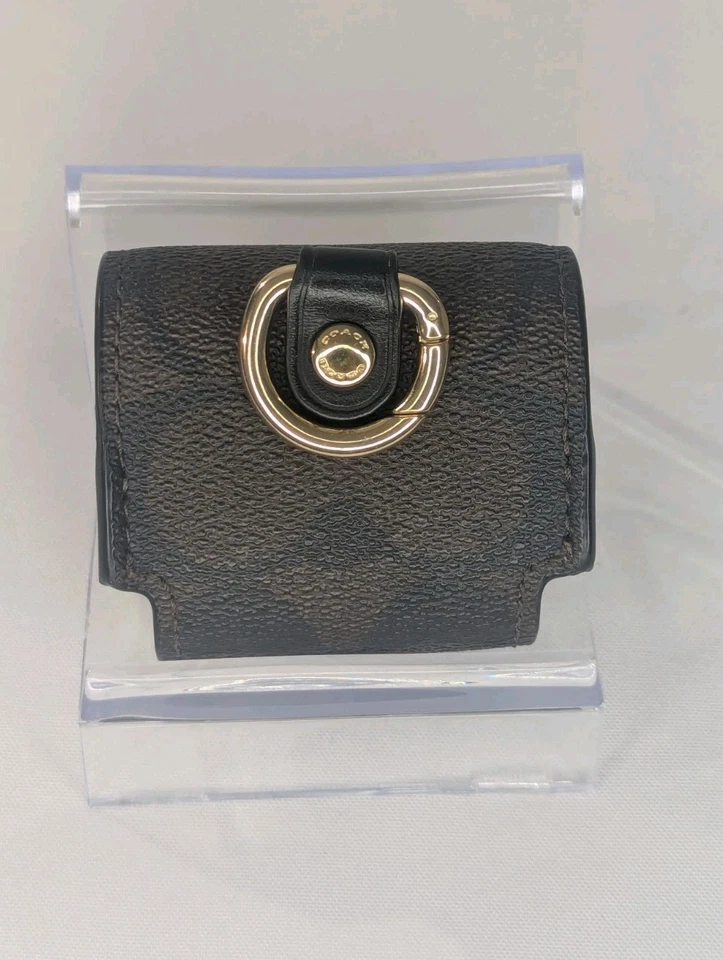 Auriculares inalámbricos grandes Coach Airpods Pro estuche nogal/negro firma Foto 4 de 4