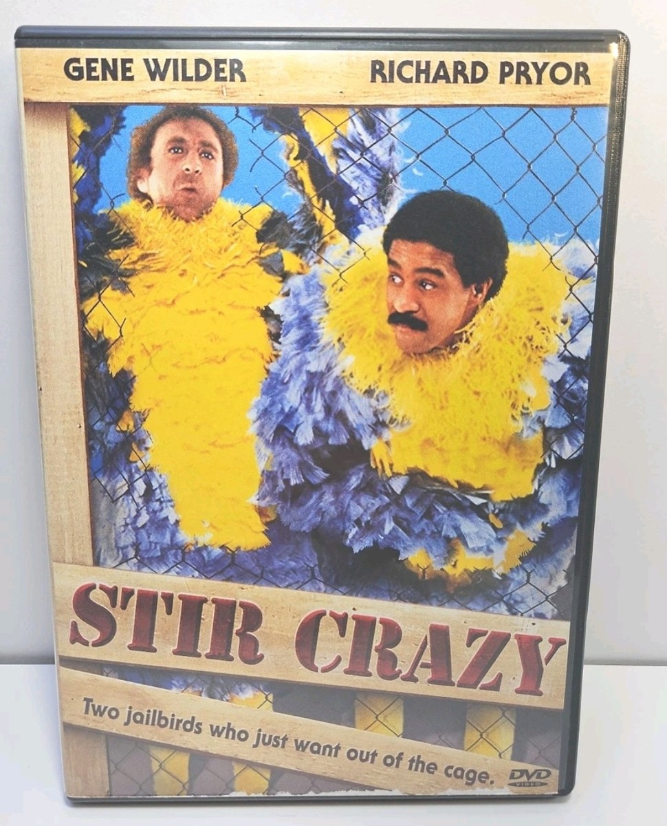 Stir Crazy (DVD, 1980, Insert) Gene Wilder, Richard Pryor, Craig T