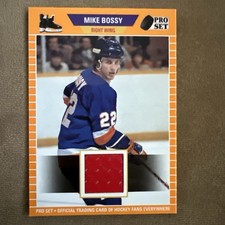 2021 Pro Set Mike Bossy Hockey Memorabilia Patch Blue PSM-53