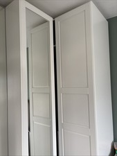 RRP £560 Ikea corner PAX Wardrobe Complete Set 6 months old condition