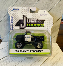 Jada Toys Just Trucks 164 1955 Chevrolet 55 Chevy Stepside Police Truck Jada Toys Just Trucks 164 1955 Chevrolet 55 Chevy Stepside Police Truck