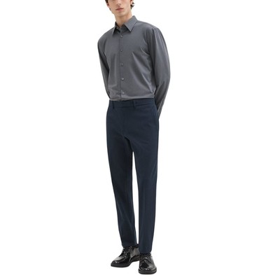 NWT Theory Zaine T Nordic Wool Dress Pants   Navy Blue Size 32 $285