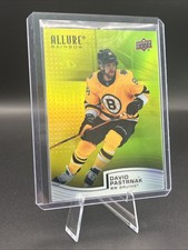 2021-22 Upper Deck Allure - Color Flow David Pastrnak #R-93 Yellow Green