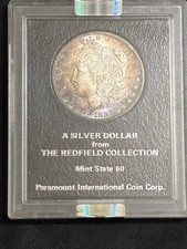 1882-S Morgan Dollar $1 Redfield Hoard MS65 Paramount Holder Deep Toning