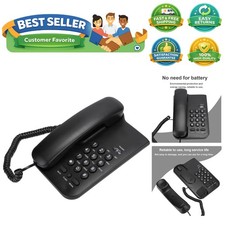 Durable ABS Corded Phone for Home, Office  Hotel - Complete Setup Kit Included