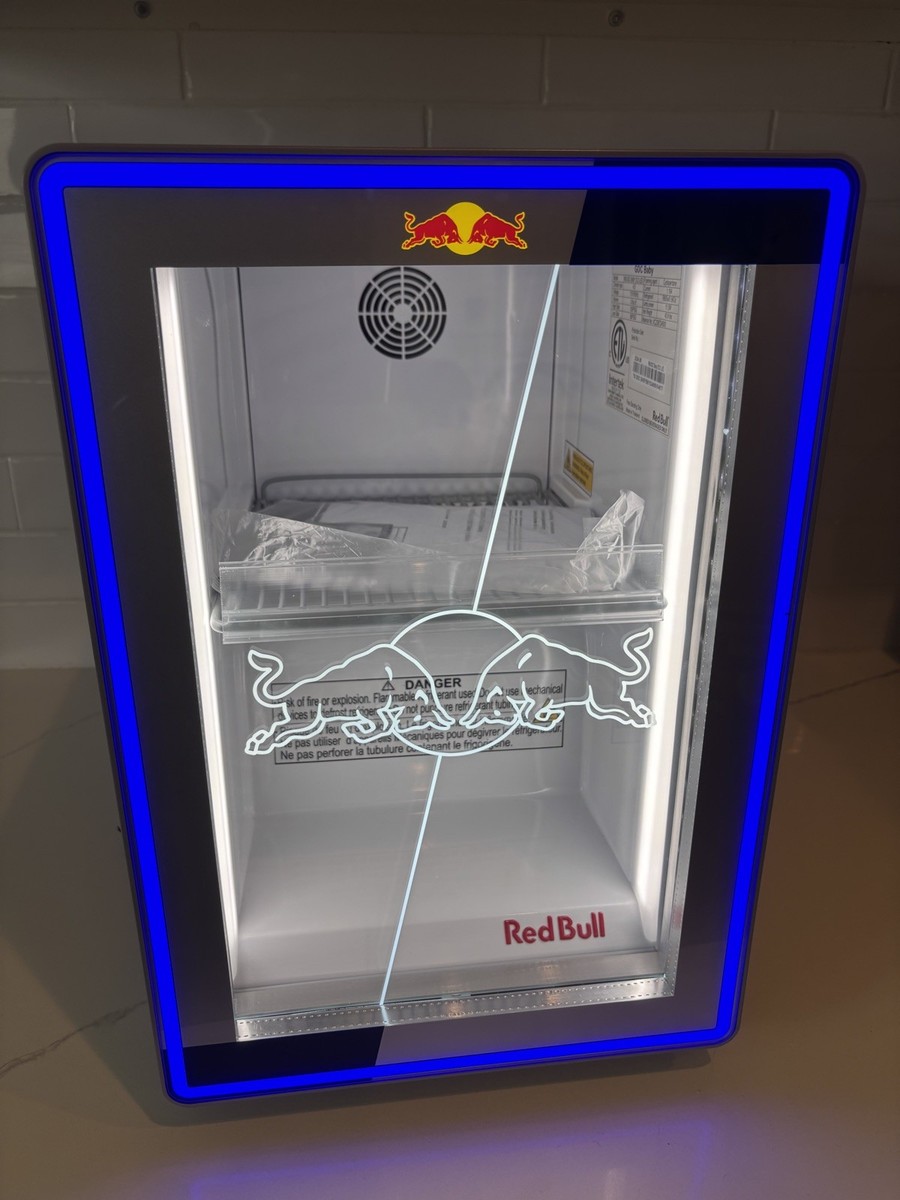 NEW Red Bull Mini Fridge GDC Baby ECO LED Refrigerator 115v 2025