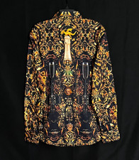 Robert Graham BRUT Champagne & Skulls $328 2XL NUEVO CON ETIQUETAS Ajuste Clásico XXL ¡ENVÍO GRATUITO!